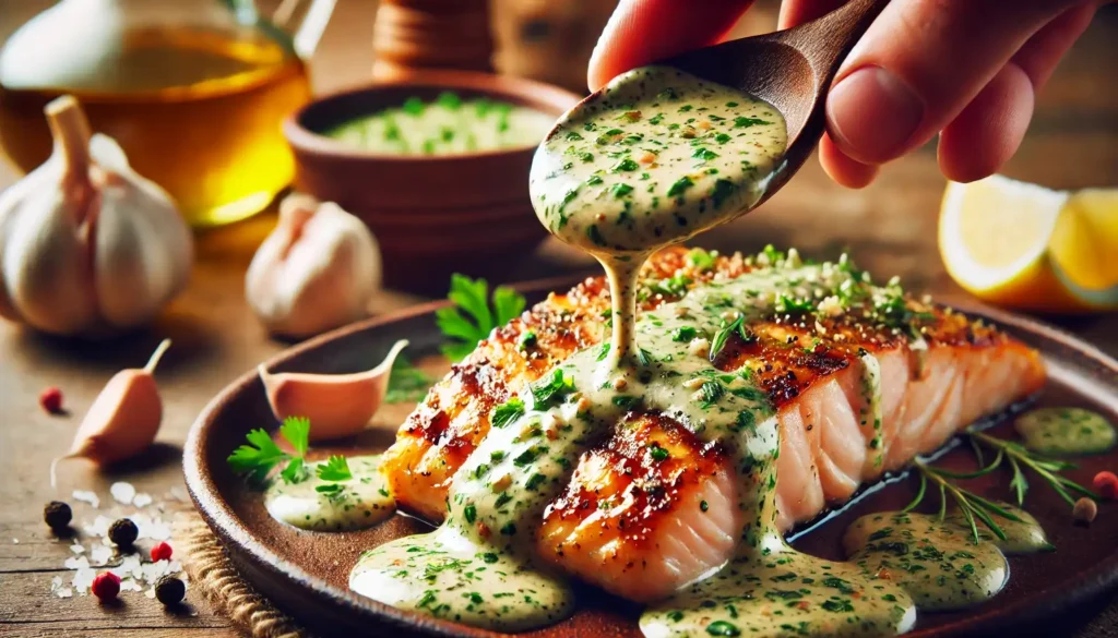 Best Grilled Fish Sauces garlic herb sauce