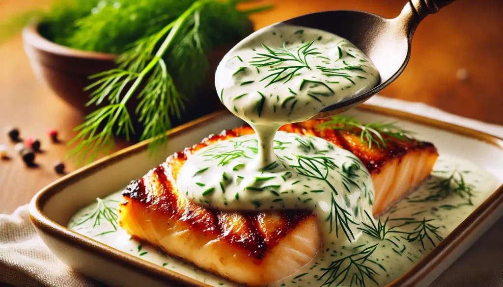 Best Grilled Fish Sauces creamy dill sauce